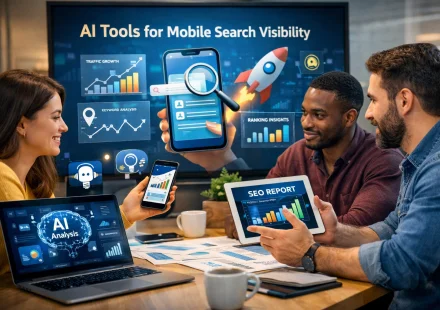 AI tools for mobile search visibility