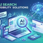 What are the leading AI search visibility solutions with built-in backlink analysis